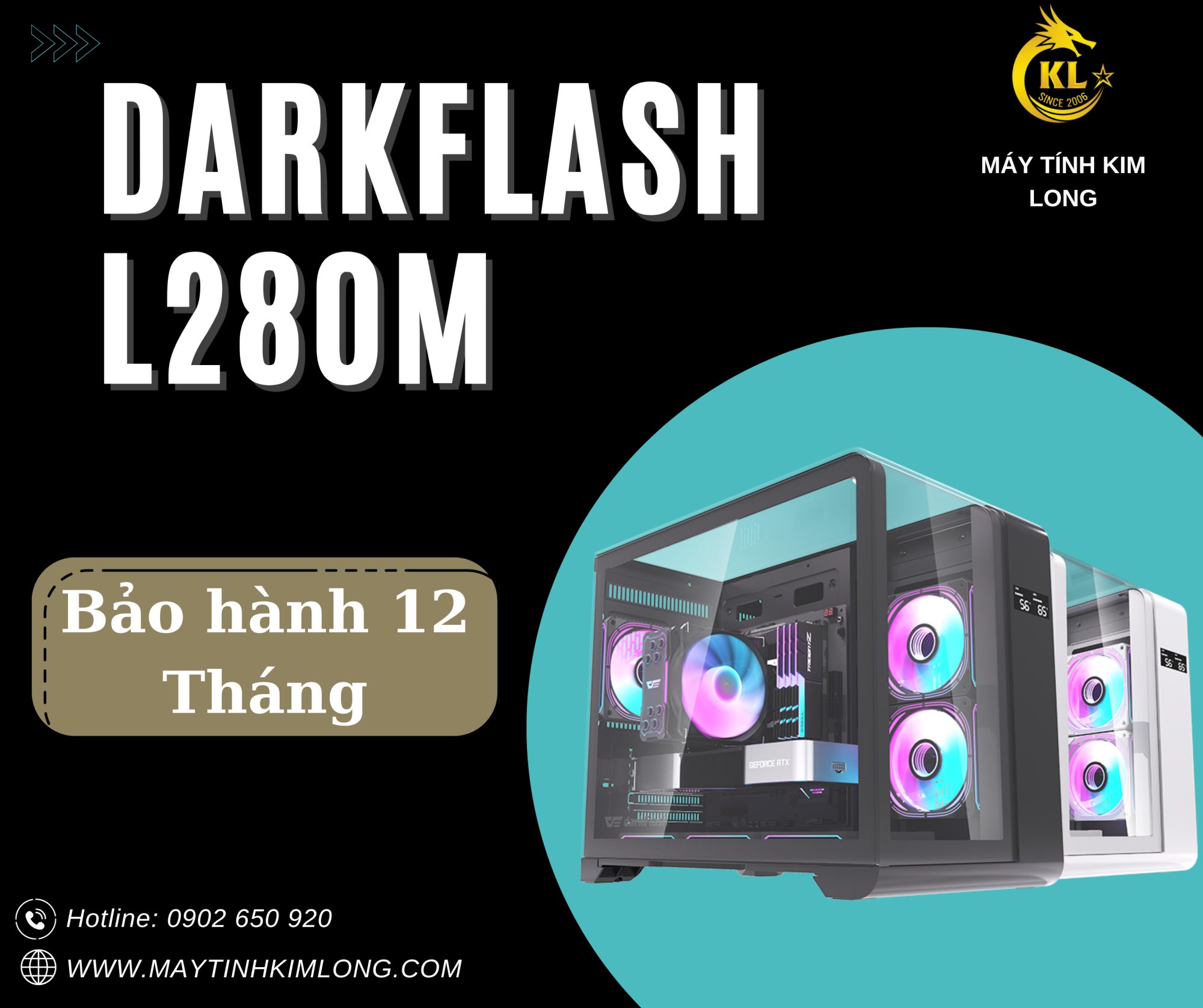 VỎ CASE MÁY TÍNH DARKFLASH L280M (Full M-ATX)